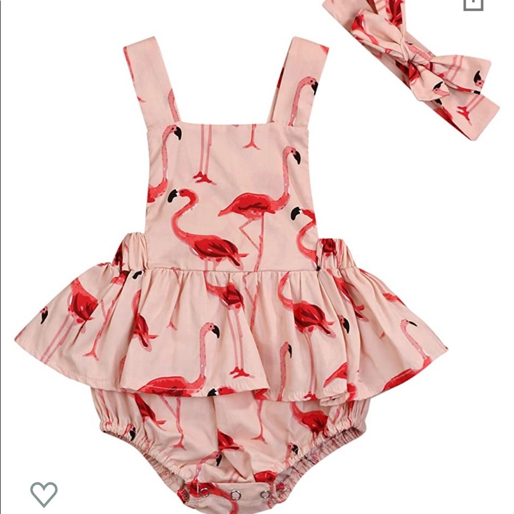 NEW girls flamingo outfit